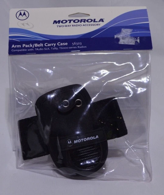 MOTOROLA ARM PACK /BELT CARRY CASE FOR TWO WAY RADIO 56323 Ta280 SLK T289 T6000
