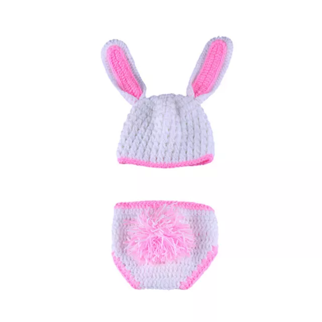 Newborn Bunny Rabbit Crochet Photography Prop Diaper Costume