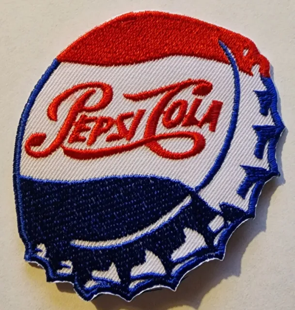 Pepsi Cola Embroidered iron on patches  2 1/2 x 3"