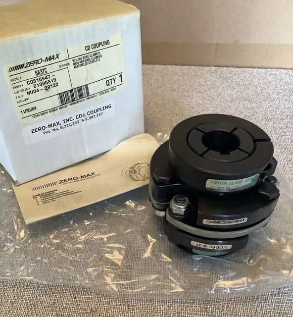 ZEROMAX 6A37C COMPOSITE Disc Coupling 1.000 X 30Mm *New In Box** 345.
