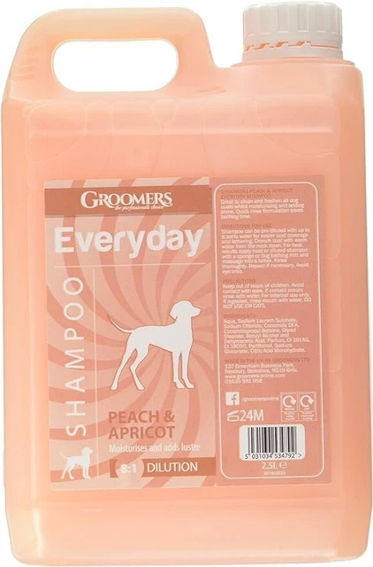 Groomers Peach & Apricot professional Dog Shampoo 2.5L, orange