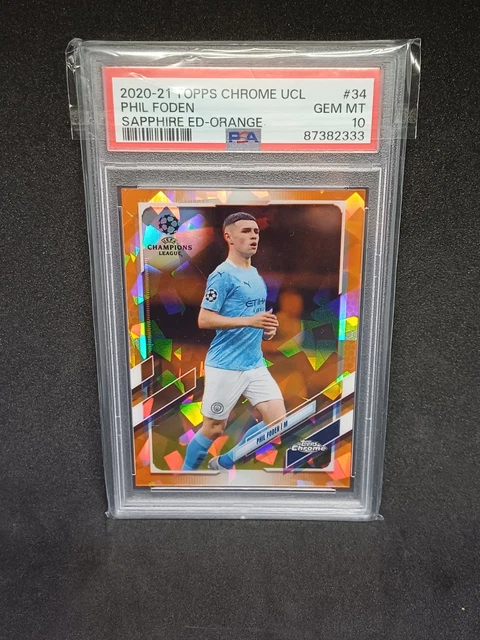 2020 Phil Foden Topps Chrome Sapphire 【公式通販】
