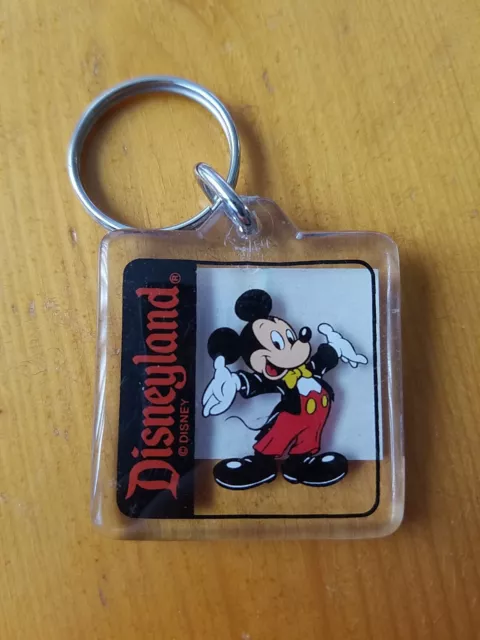 Disneyland Mickey Vintage Acrylic Keychain 1980’s