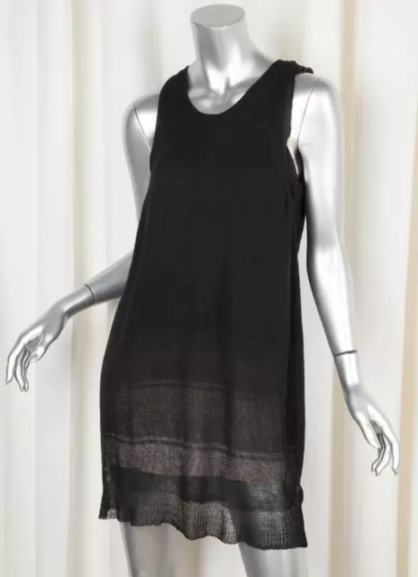 3.1 PHILLIP LIM Womens Black Open-Knit Sleeveless Sweater Shift Dress+Slip S