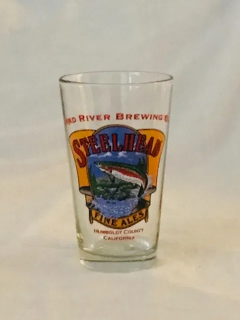 🏞🍺Mad River Brewing Co.STEELHEAD FINE ALE Humboldt Beer Pint Glass Mug Cup🍺🏞