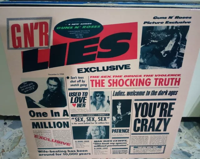 Guns And Roses - Lies - Lp Rare