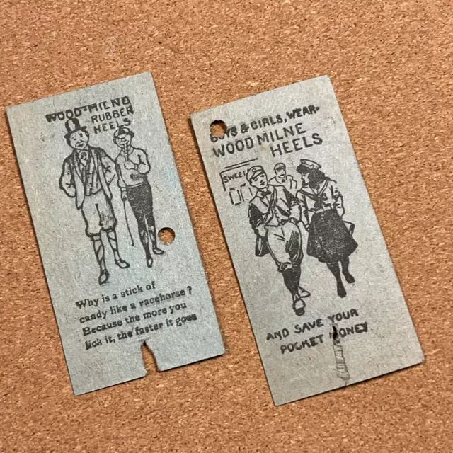 Liverpool Overhead Railway Ticket (Lot of 2) Vintage 1940’s Ads Wood Milne Heels