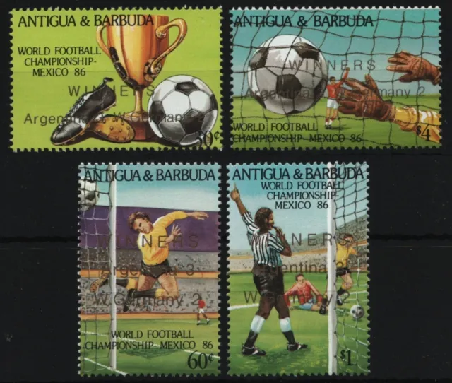 Antigua 1986 - Mi-Nr. 968-971 ** - MNH - Fußball / Soccer
