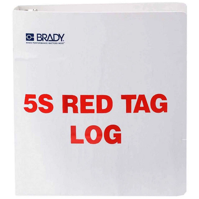BRADY 122052 Red Tag Binder