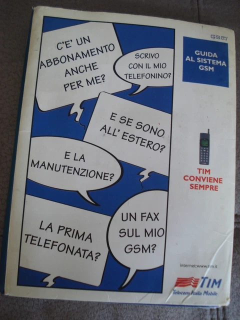 libretto  istruzione Tim per  telefonia G:S:M: