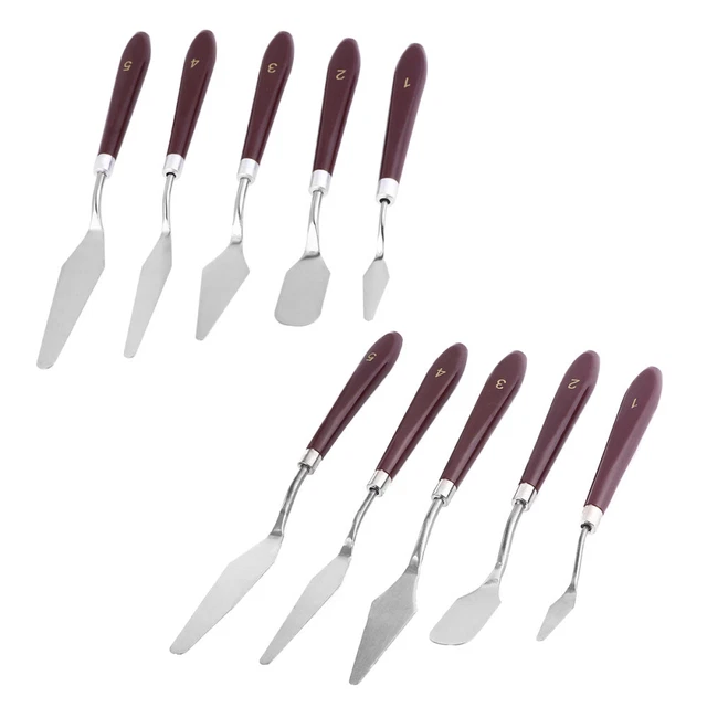 10 Pcs Farbabstimmung Farbmischspatel Ölmalspachtel Malmesser Malerei