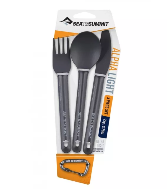 Sea To Summit Alpha Light Cutlery Set Light Weight Kfs Anodised Aluminium