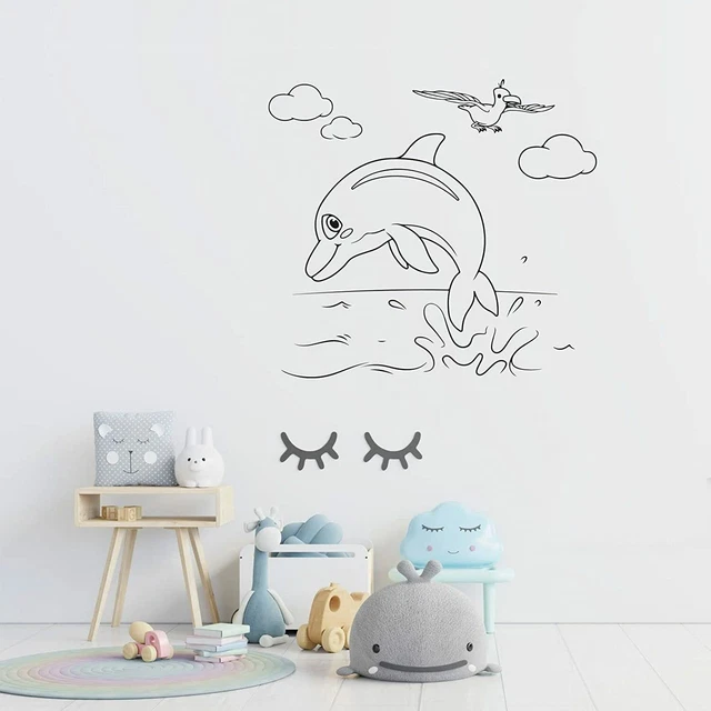 COCOMELON SEA ANIMAL Song Kids Show Vinyl Art Stickers For Home Room
