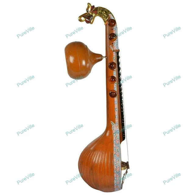 Indian Handmade Sruthi Ekantham Tun Wood Saraswati Veena Professional Quality