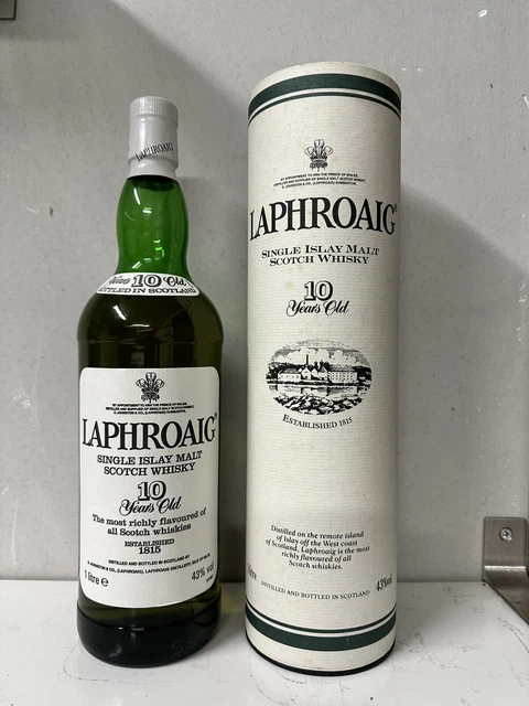 Whisky Laphroaig 10 years 1LT 43% Con Box 93WF Points
