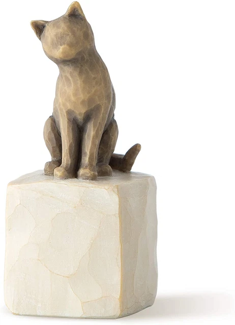 Willow Tree Love My Cat (Dark), Sculpted Hand-Painted Figure