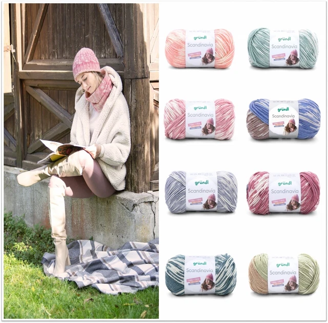 100g Gründl Scandinavia Printgarn Wolle zum Stricken Häkeln GP 49,90€/1kg