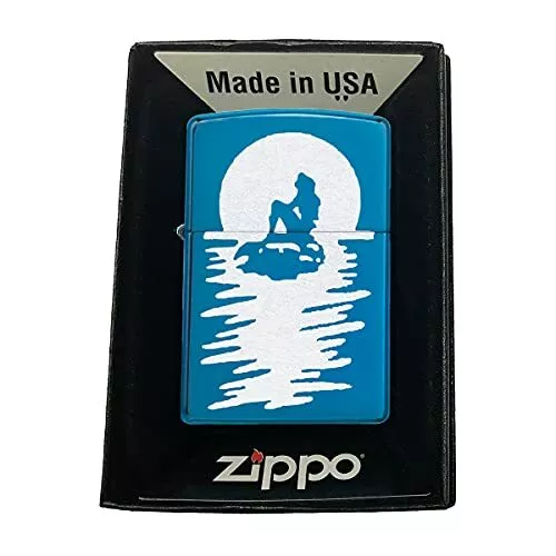 Zippo Custom Lighter - Sexy Sea Mermaid Silhouette On Rock w/Shadow Brand New