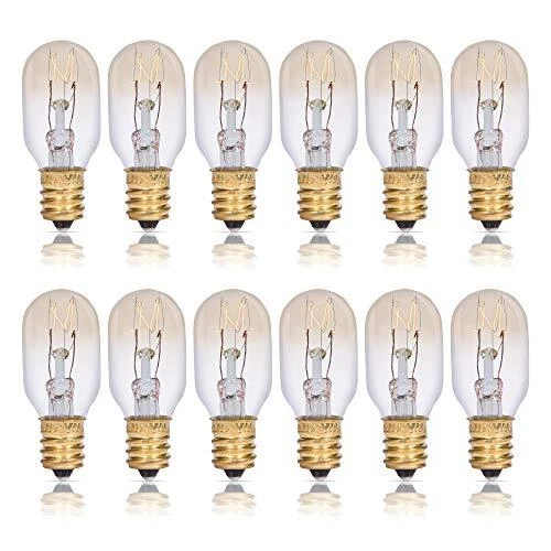 T6.5 25W Replacement Bulb (12 Pack) for Himalayan Salt Rock and Basket, Plug