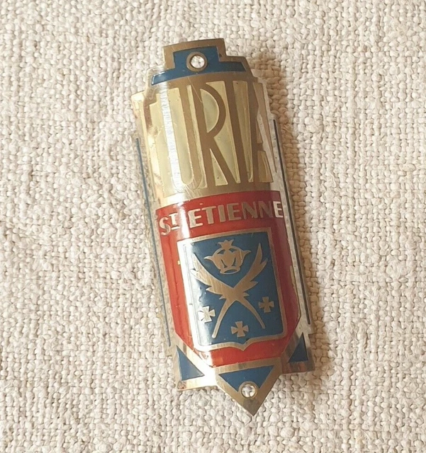 Plaque cadre vélo cycles Peugeot Paris vintage head badge french