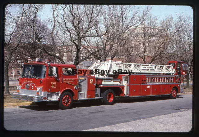 Baltimore, MD Truck 41 1981 Mack CF/Pierce Fire Apparatus Slide