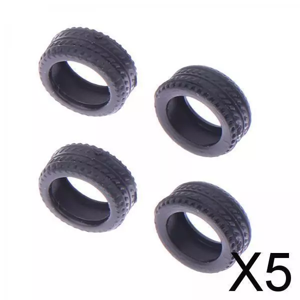 5X 4x 1: 64 Tires Set Modification Diorama Display Model for Kids RC Truck