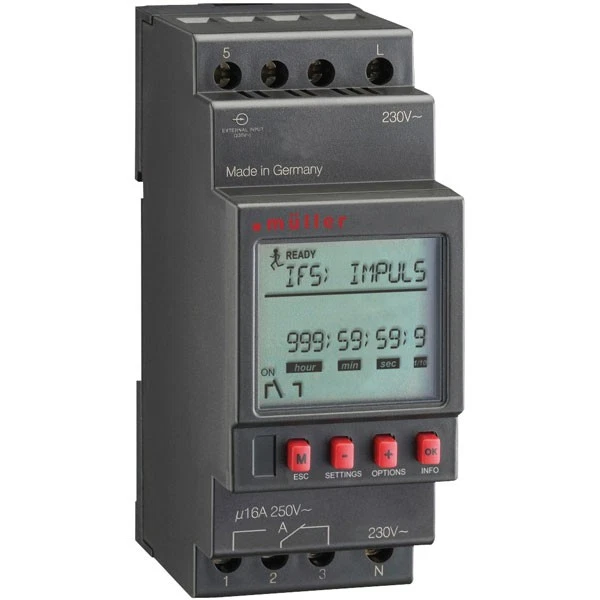 MULLER MR2810PRO DIN Rail Mount Digital Timer 230VAC 16A 250V 22744 £ ...