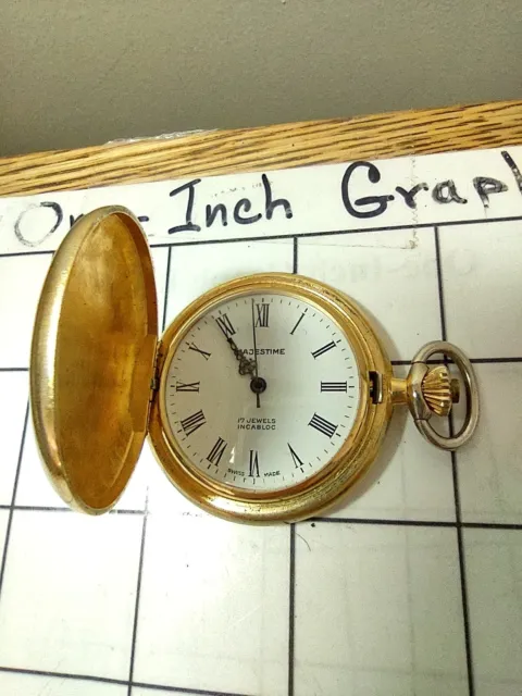 MAJESTIME MEN&S 17 Jewel Swiss Made Pocket Watch 