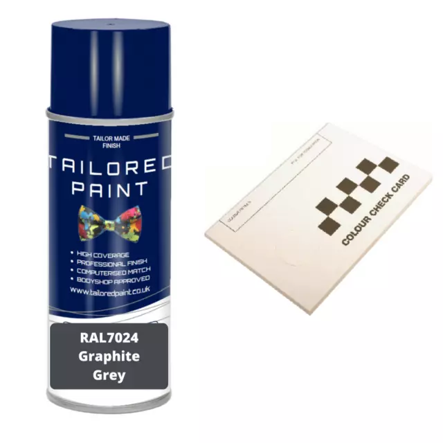 RAL7024 GRAPHITE GREY Gloss Aerosol Paint Outdoor Indoor Metal Wood Furniture