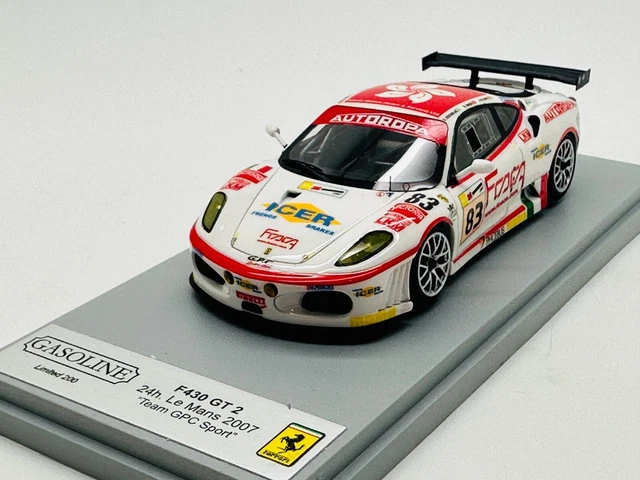 Ferrari Set „Ferrari 60th Winner Le Mans 1949-2009: 2 Models 166 Mm Winner Le Mans 1949 22 F 430 Gt2 Risi Competizione Winner Gt2 Le Mans 2009 82 On Leather Base
