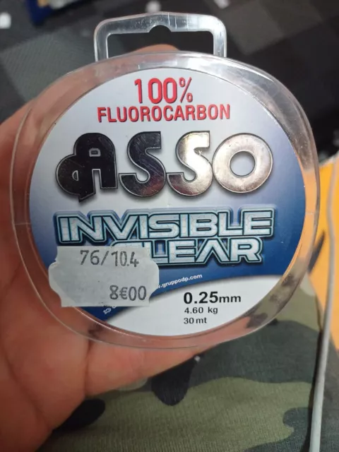 Fluorocarbon Asso Invisible Clear 0.25 P2