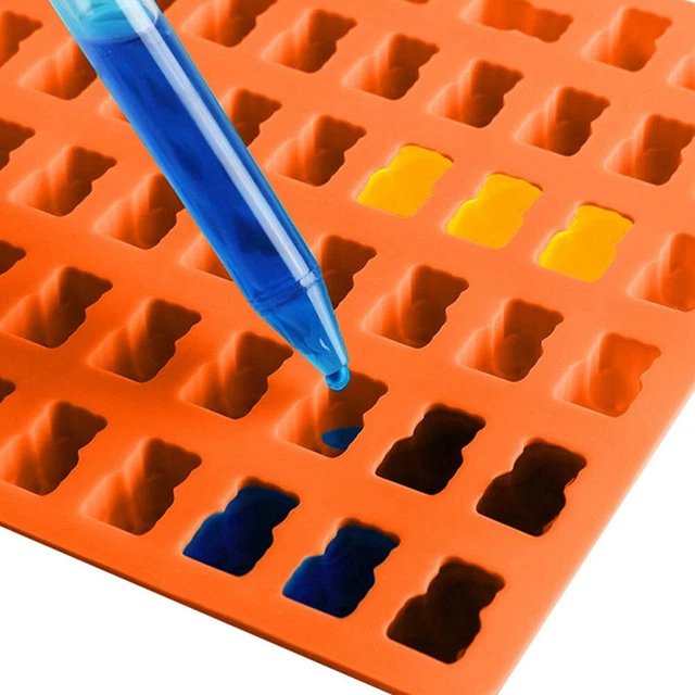 50 Cavity Silicone Gummy Bear Chocolate Mold Candy Maker Ice Tray Jelly Moulds