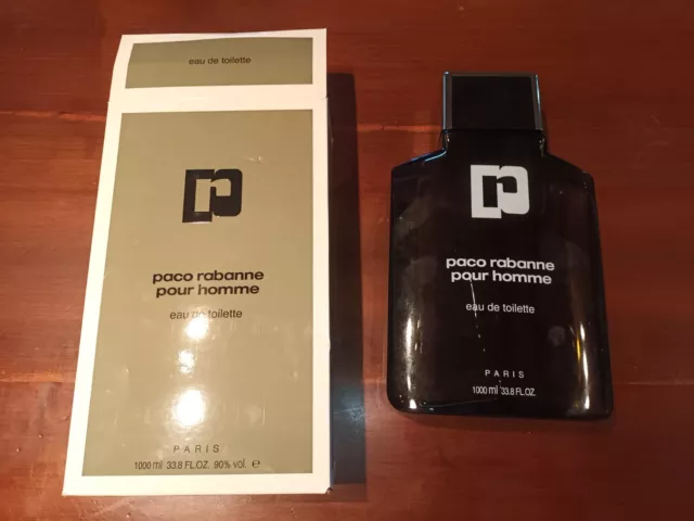 RARE flacon de 1000 ml d eau de toilette PACO RABANNE POUR HOMME