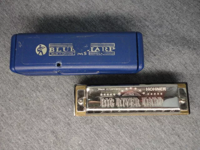 Hohner Blues Harp MS Harmonica Key Eb with Case Made in Germany
