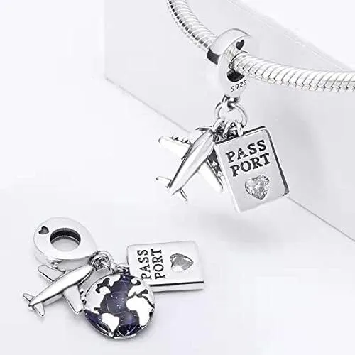Pandora Charms Bracelet With Crystal Love Silver Charm 3