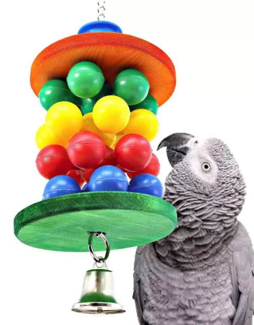 2142 Bobbin Bubble Vogel Spielzeug Papagei Käfig Afrikanische Grau Amazon Kakadu