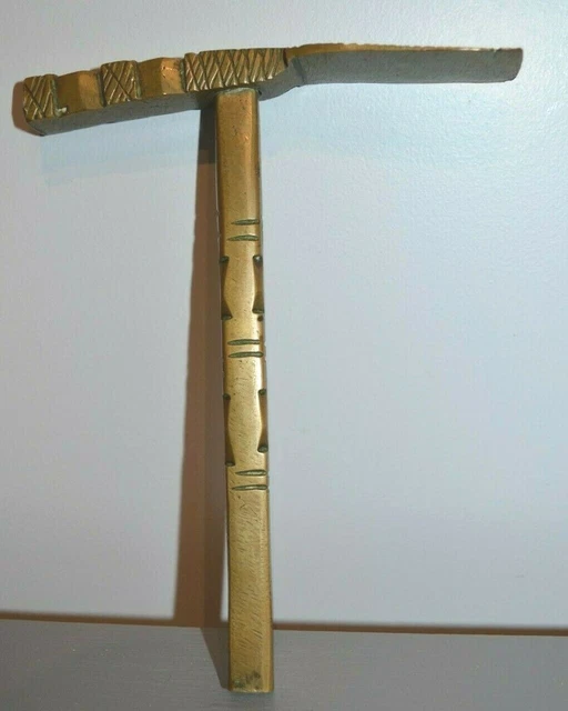 Marteau à Sucre ou à Sel en Bronze Vintage Africain Fait Main