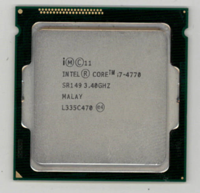 INTEL I7-4770 réf : SR149 3.4GHZ turbo 3,9ghz socket LGA1150 excellent état