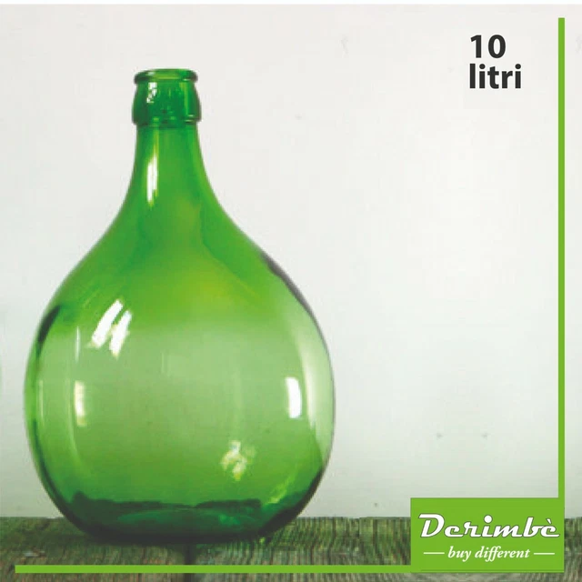 Damigiana Vetro 5 Litri Con Tappo A Leva - Per Vino, Fermentazione, Conservazione Bevande