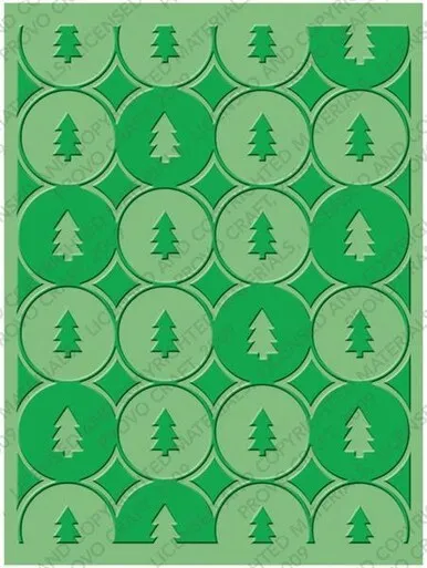 Cuttlebug WINTER TREES Embossing Folder - Christmas 🎄 For Cuttlebug, Sizzix etc