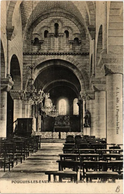 CPA AK POUGUES-les-EAUX - Church Interior - 11th Century Choir (456431)