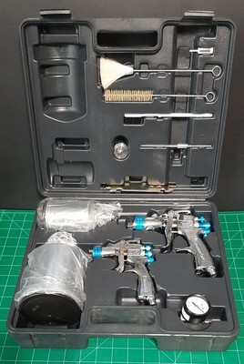DeVilbiss StartingLine HVLP Gravity Feed Auto Paint, Primer Spray Gun Kit 802343