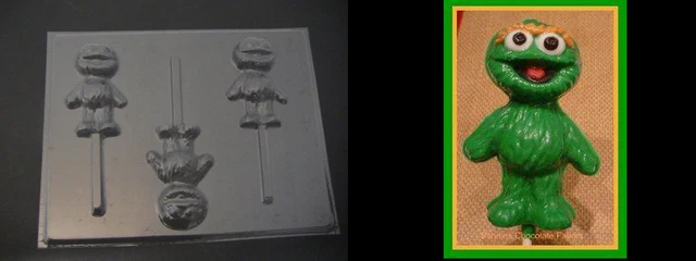 Molds N More Baby Elmo Lollipop Chocolate Candy Soap Crayon Mold - Clear Plastic