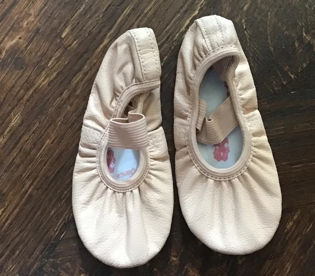 SO DANCA 8 1/2 SD69 Girls Bella Pink Ballet Slippers Leather Shoes Euc £4.72 PicClick UK