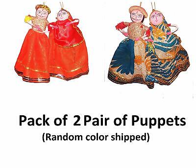 KSM 2 Pair Traditional Handcrafted Rajasthani of Handmade Puppet (Pack of 2)