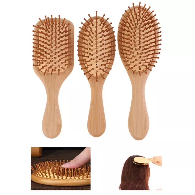 1 pz spazzola per capelli donna massaggio pettini bambù pettine antistatici styling TooUL Sb