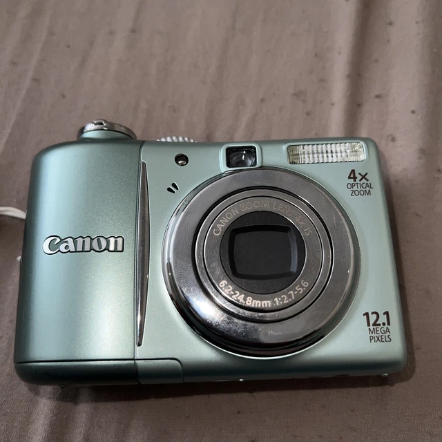 Canon Power Shot A1100IS 12.1 MP 4x Zoom Digital Camera in Rare Green