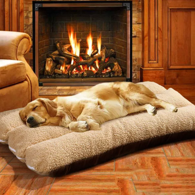Large Pet Bed Mattress Dog Cushion Pillow Mat Washable Soft Winter Warm Blanket