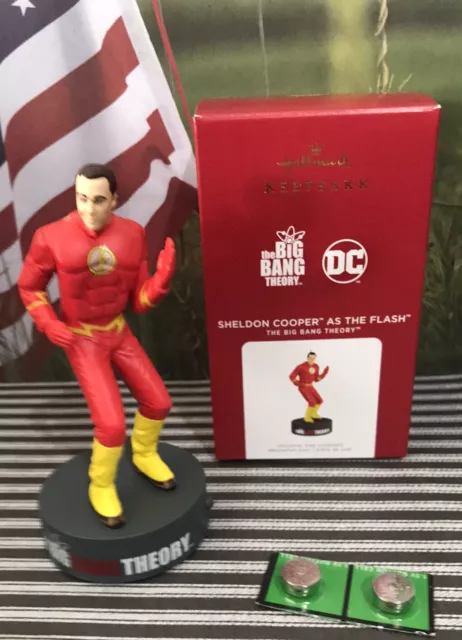 Hallmark Magic Sound Ornament DC Comics Big Bang Theory Sheldon Cooper The Flash