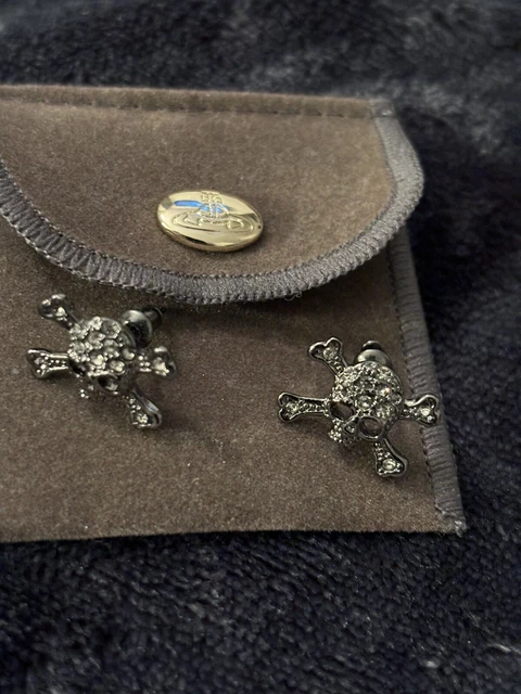 Vivienne westwood skull earrings hotsell